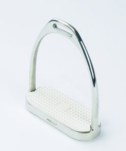 Centaur Fillis stirrup irons with white rubber footpad