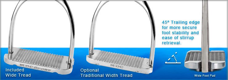MDC Stirrups aluminum tread