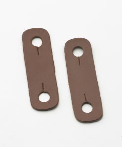 Leather Loops for Centaur Peacock stirrup ring brown